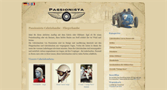 Desktop Screenshot of passionista.de